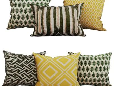 Decorative set pillow HM 3D model