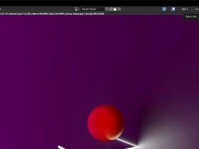 Bouncing ball with rigid body animation 3D model