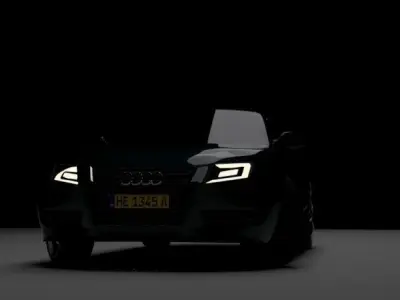 Aoudi A5 sportback Low-poly 3D model
