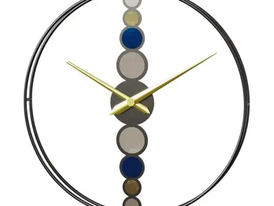Pebble Wall Clock 3D model