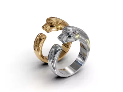 ring woman men  3D print model 2