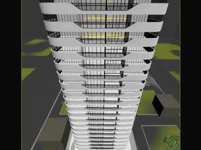 Modern Apartments 3D model