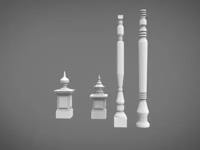 Pillar architecture 3D print model purchase