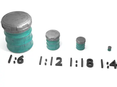 Docking Bay 7 Barrel 1-18 scale Kenner Hasbro Free 3D print model