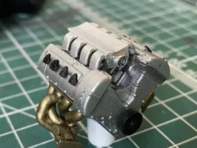 BILLET TOYOTA TT V8 LAND SPEED ENGINE LAND CRUISER 3D print model
