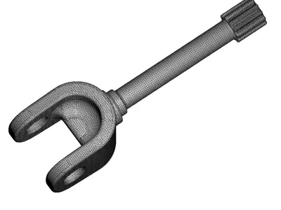 Vehicle Front Axle Shaft 3D print model