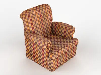 Outside Armchair 1 Scan Low-poly 3D model