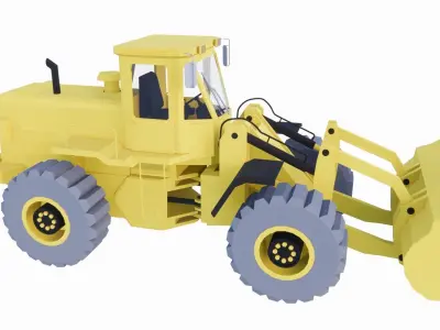 bulldozer 3D print model
