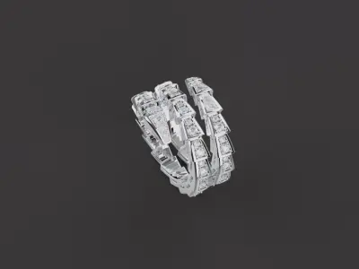 Serpent Ring 53981 3D print model