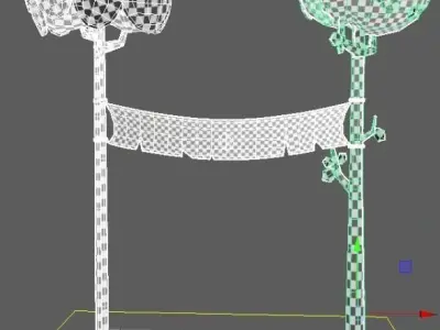 Finish line 3D model