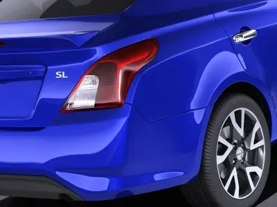 Nissan Versa Sedan 2017 VRAY 3D model