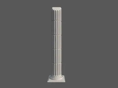 Modular Roman Columns  Low-poly 3D model