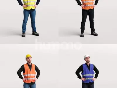 Humano Man Warehouse Worker Engineer -2506-054-2489 3D model