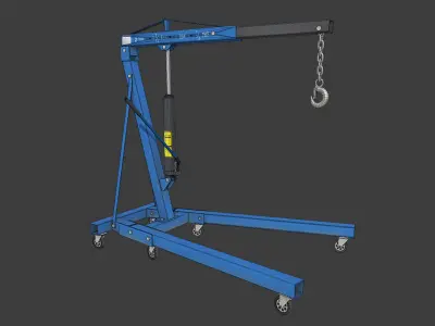 Engine Crane Low-poly 3D model by kanistrastudio