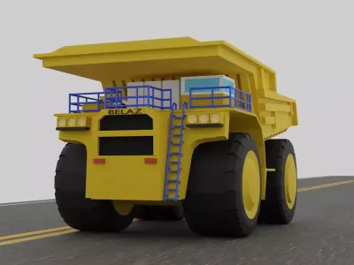 LowPolyBelaz Low-poly 3D model