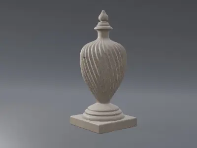 Decorative Stone Finial 3D print model