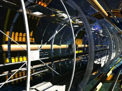 Sci fi Tunnel 3D model