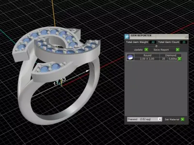 ring woman  3D print model 169