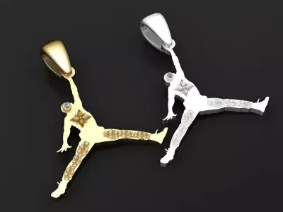 athlete pendant design 3D print model