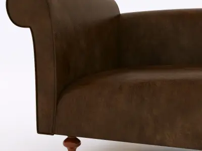 casablanca leather sofa 3D model