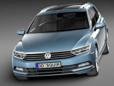 Volkswagen Passat Variant 2015 3D model