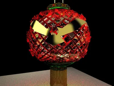 Chinese Red Lantern 3D model 58