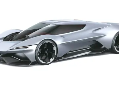 Corvette CX Concept 2025 LowPoly Low-poly 3D model