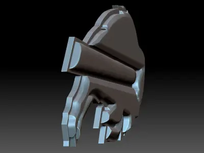 A stylized bull 3D print model