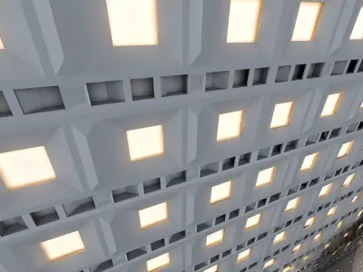 3d wall panel Low-poly 3D model 19