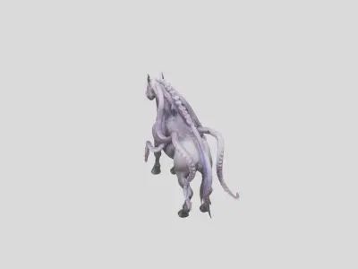 Octopus Horse Hybrid 3D Model Low-poly 3D model
