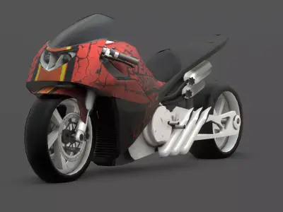 Canyon Carver  Concept Motorcycle 3D Model Low-poly 3D model