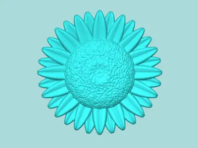 Sunflower 13 - Silicone Mold Maker - Template 3D print model