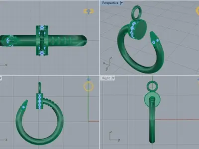 Diamond pendant 3D print model