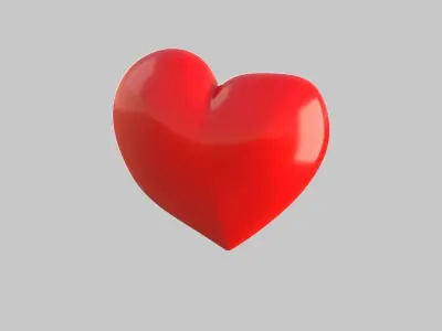 Heart icon v 22 3D model