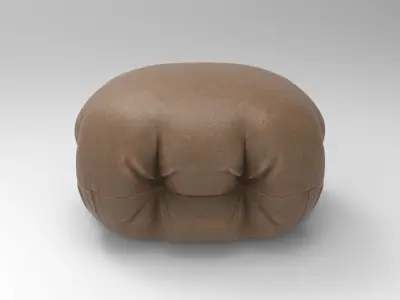 Hert Pouf Low-poly 3D model