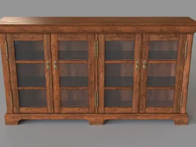 High End Library and Home Office Furniture Bookcase 3D model