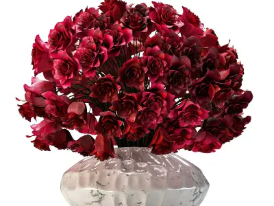 Flower Set Rose 3D model