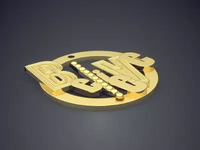 Luxury Pendants With Letters CAD 715 3D print model