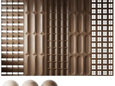 Wood panels 3 3D model