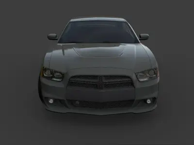 Dodge Charger Low-poly 3D model