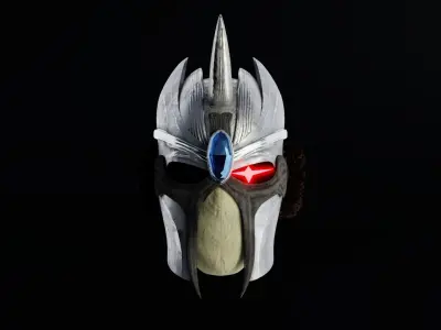 Slayer Helmet Low-poly 3D model