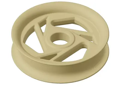 Plastic Kids Tricycle Wheel Rim 3D model