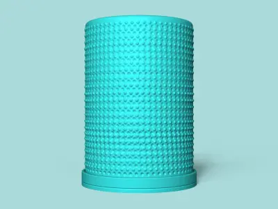 Vase 07 with Plate - Simple Plant Pot - Home Decor 3D print model