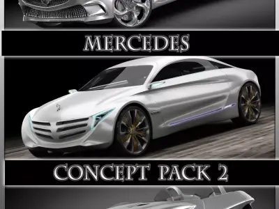 Mercedes Concept pack 2 3D model