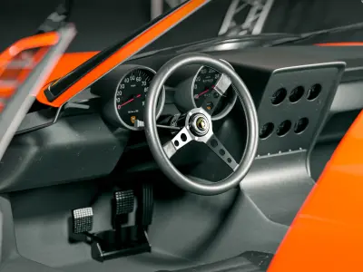 Antique Sports car 3D model