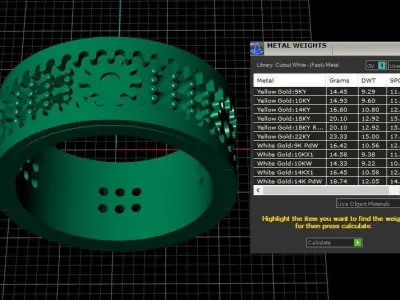 MENS FASHION DIMOND RING 3D PRINTABLE MODEL 3D print model