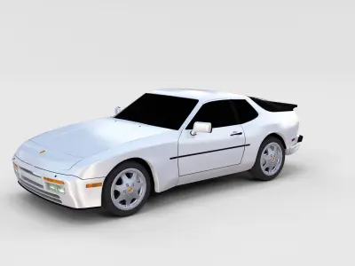 Porsche 944 S2 rev 3D model