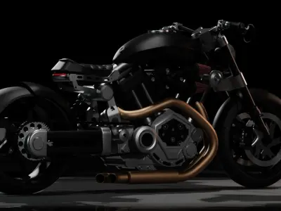 Confederate HellCat X132 high res Motorcycle Bike Model Free 3D model
