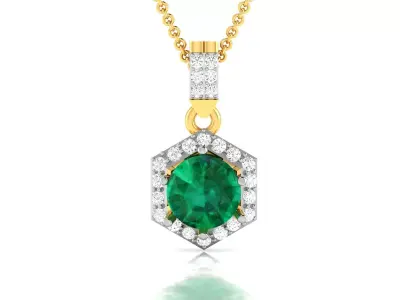 Solitaire Women Pendants 3dm STL OBJ FBX Render Details 3D print model 9