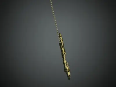 DTS - Model3D - Hair Acc B Low-poly 3D model